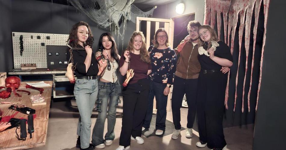 Klasse 3aHRF im Escaperoom