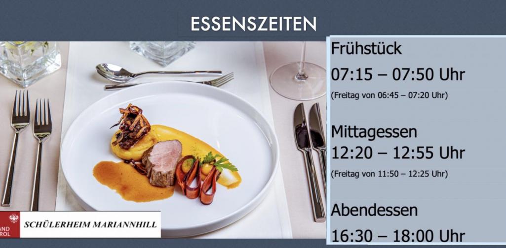 Essenszeiten