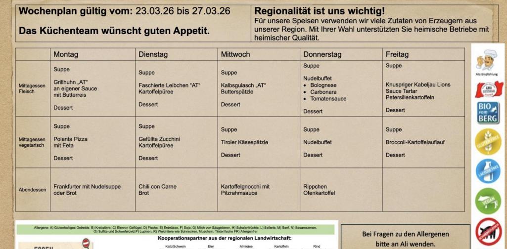 Info wochenplan